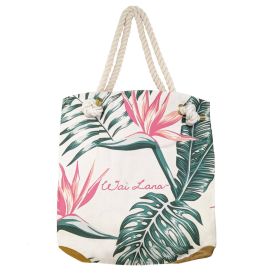 Stylish 100% Organic Cotton Birds of Paradise Bag