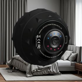 Rechargeable High Intensity Vibration Massage Ball for Muscle and Fitness, Electric Fascia Release for Neck, Back and Feet, USB Charging (Color: Black)